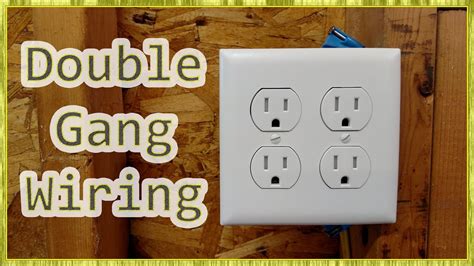 how to conect 2 electrical outlets dobble box youtube|how to wire two outlets.